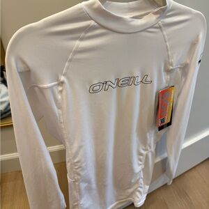 O'Neill White Men's Long Sleeve Rash Guard